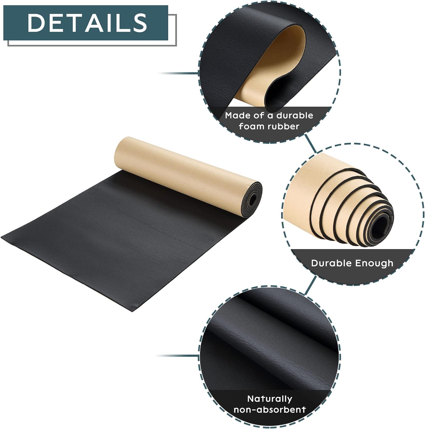 Sponge Neoprene with Adhesive Foam Rubber Gasket Sheet DIY, Gaskets, Cosplay, Costume, Crafts - Paidu Suppliers