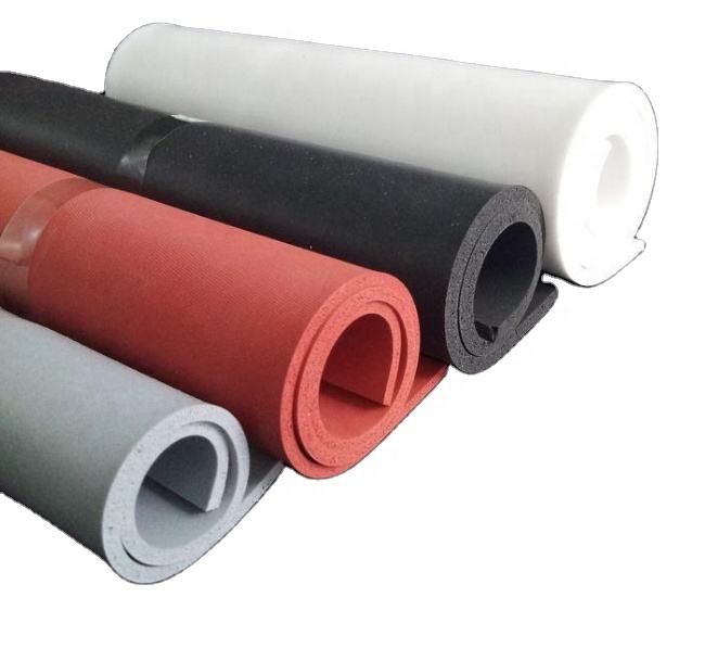 Foglio di guarnizione in gomma siliconica Resistenza ai raggi UV Basso assorbimento di acqua per ammortizzazione Guarnizioni di tenuta Nastro - Fornitori Paidu